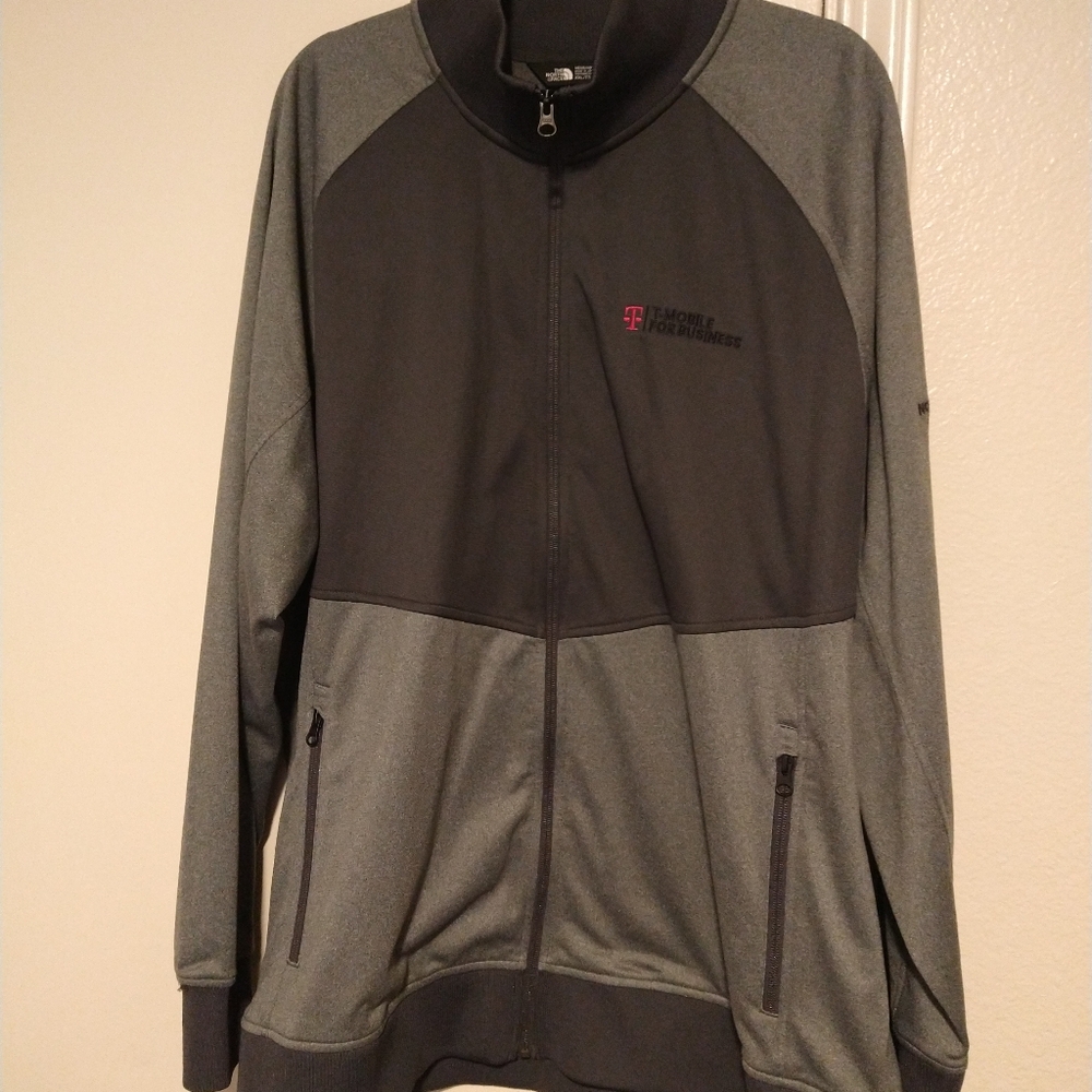 The North Face Gray Full Zip Jacket Men's sz XXL - Picture 3 of 8